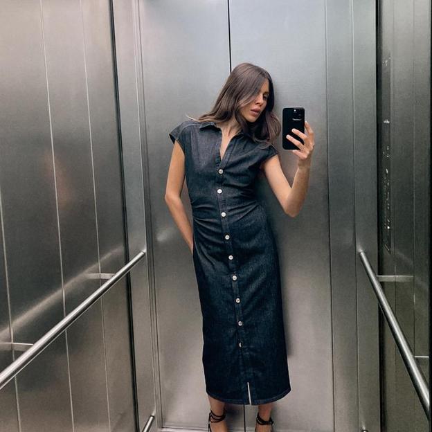 El vestido camisero más tendencia de Zara que se agotará esta primavera