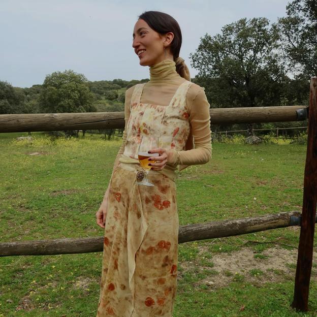 Mónica Coronel de Palma Marichalar durante la boda de Almeida. 