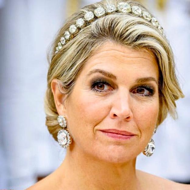 Máxima de Holanda con la diadema bandeau de diamantes