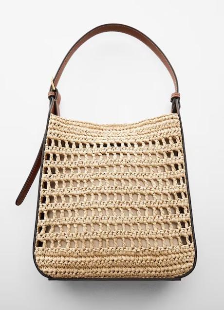 Bolso de rafia de Mango (35,99 euros)