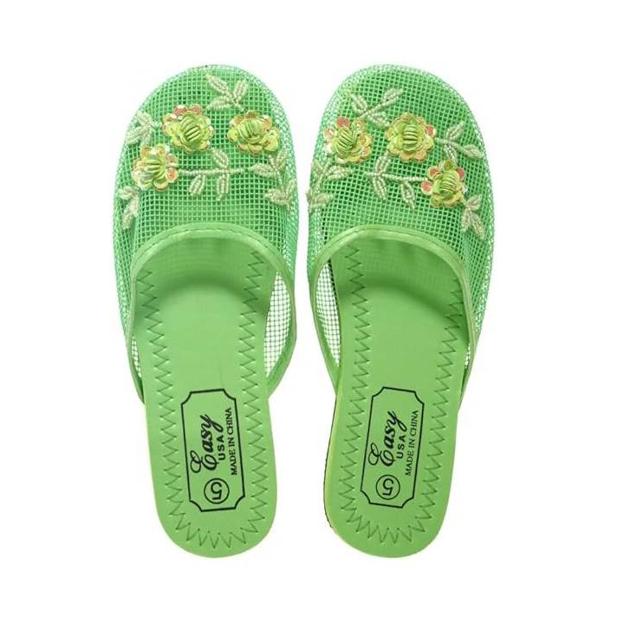 Chinese slippers verdes