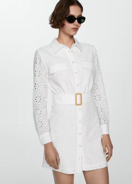 Vestido blanco de Mango (45,99 euros)