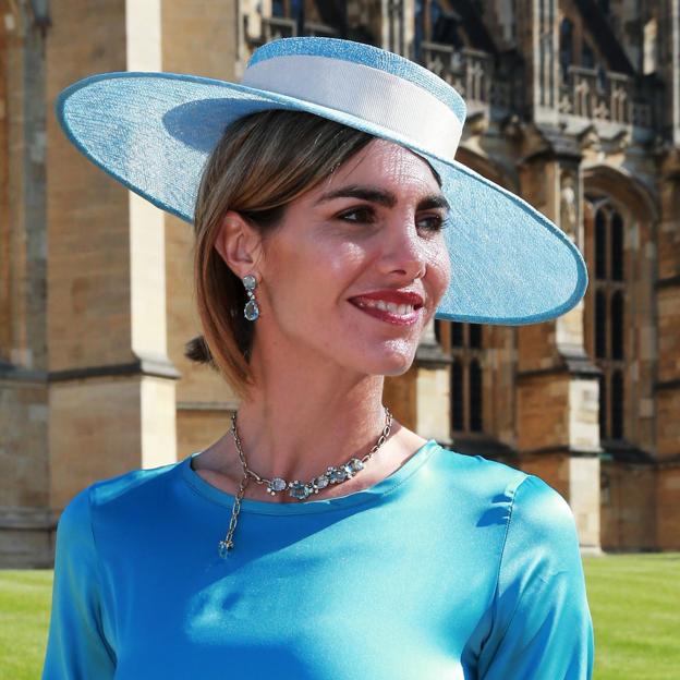 Delfina Blaquier el día de la boda de los duques de Sussex, Harry y Meghan. 