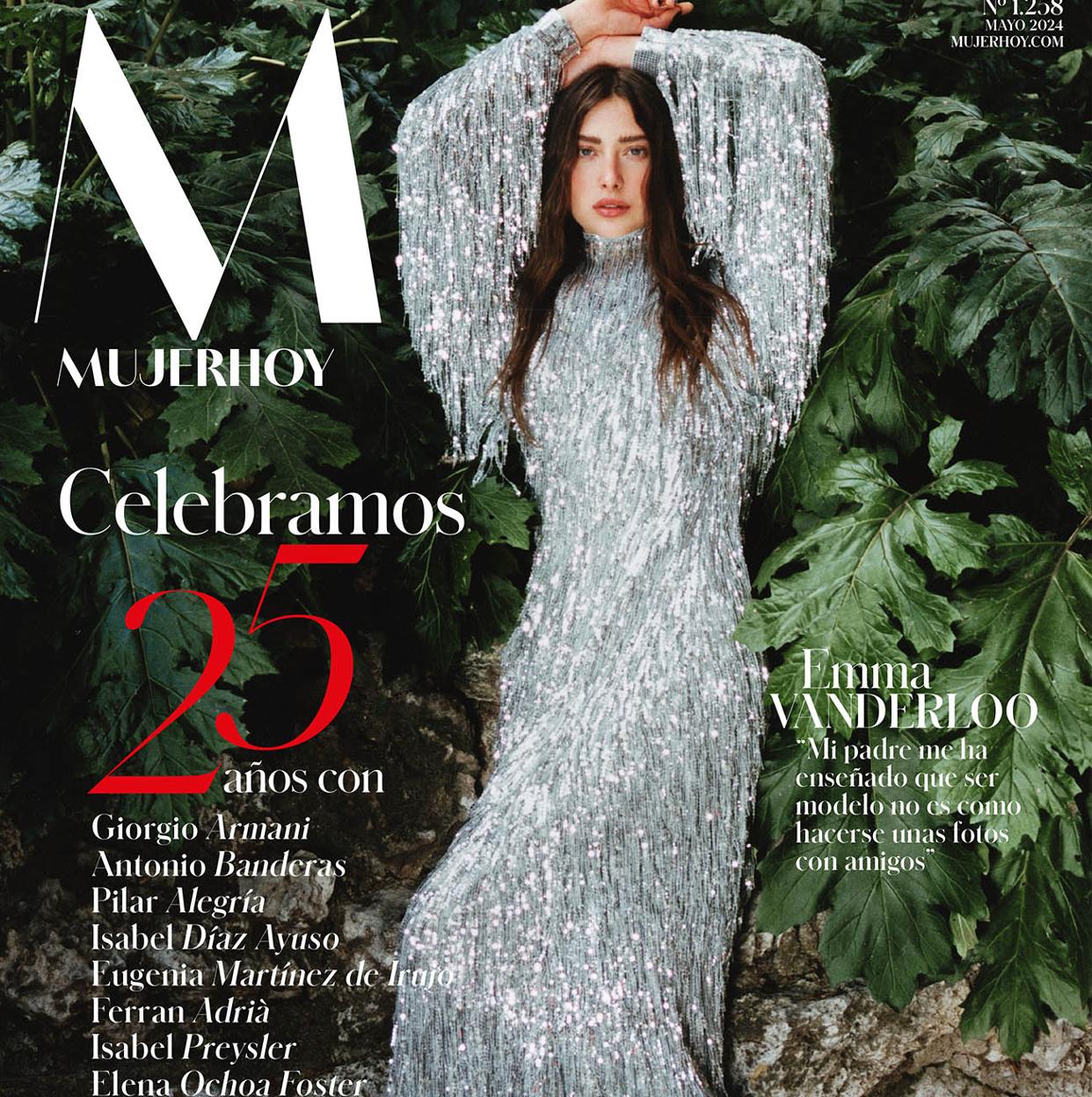 Emma Vanderloo protagoniza la portada del 25º aniversario de Mujerhoy./DR