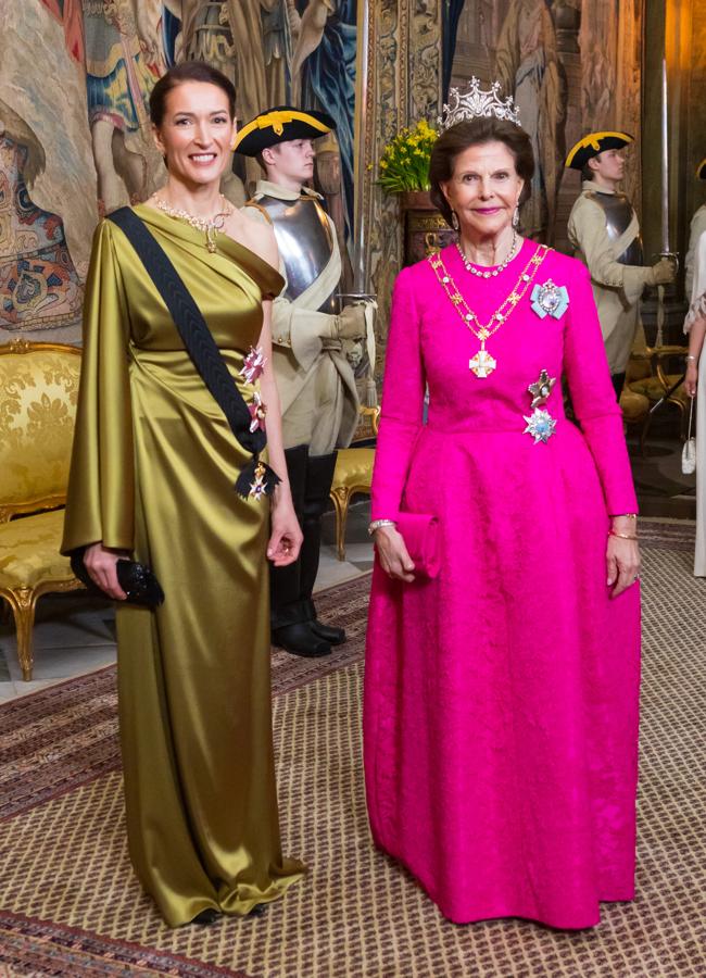 La esposa del presidente de la República de Finlandia y la reina de Suecia. / GTRES