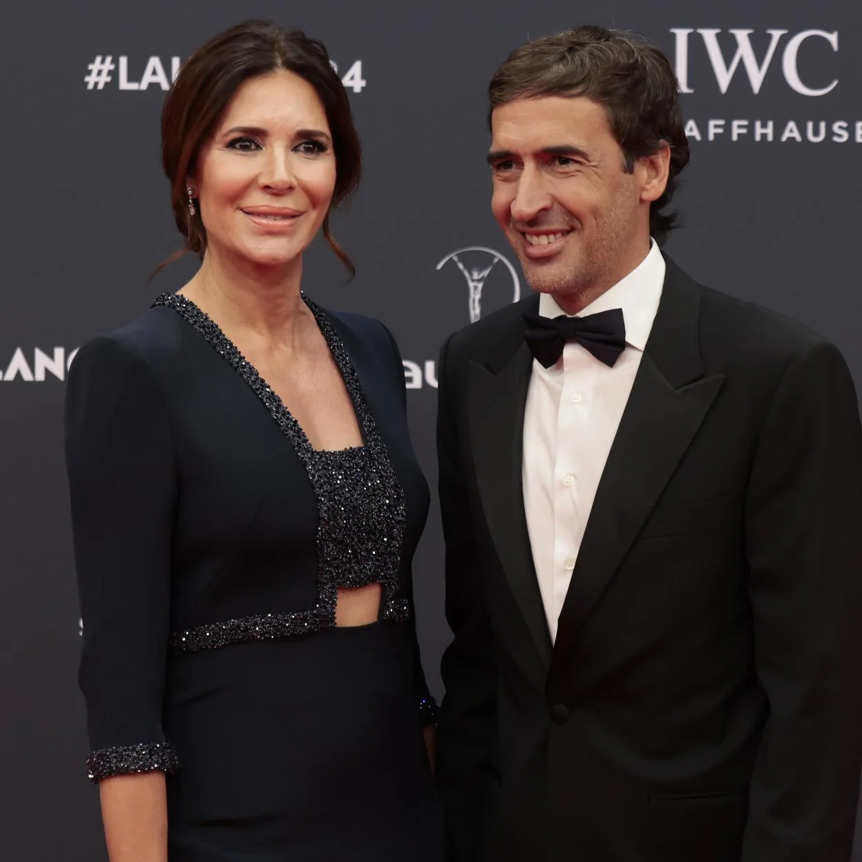 Mamen Sanz y Raúl González en los Premios Laureus 2024. /GTRES