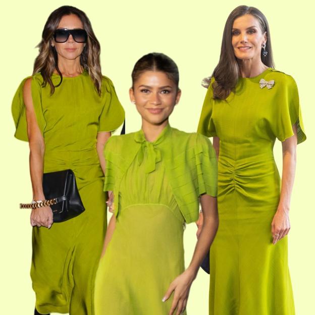 El vestido verde que une a la reina Letizia y a Zendaya es perfecto para un look de invitada