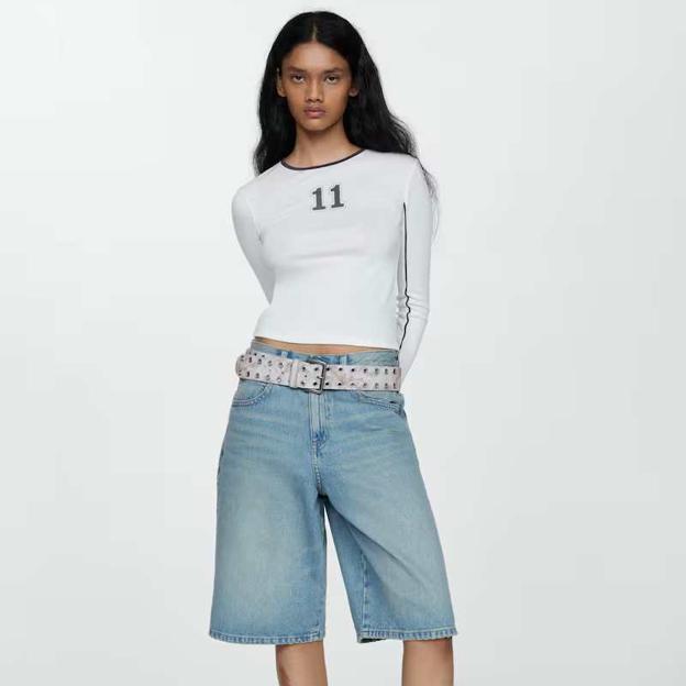 Bermudas vaqueras oversize (29,99€)