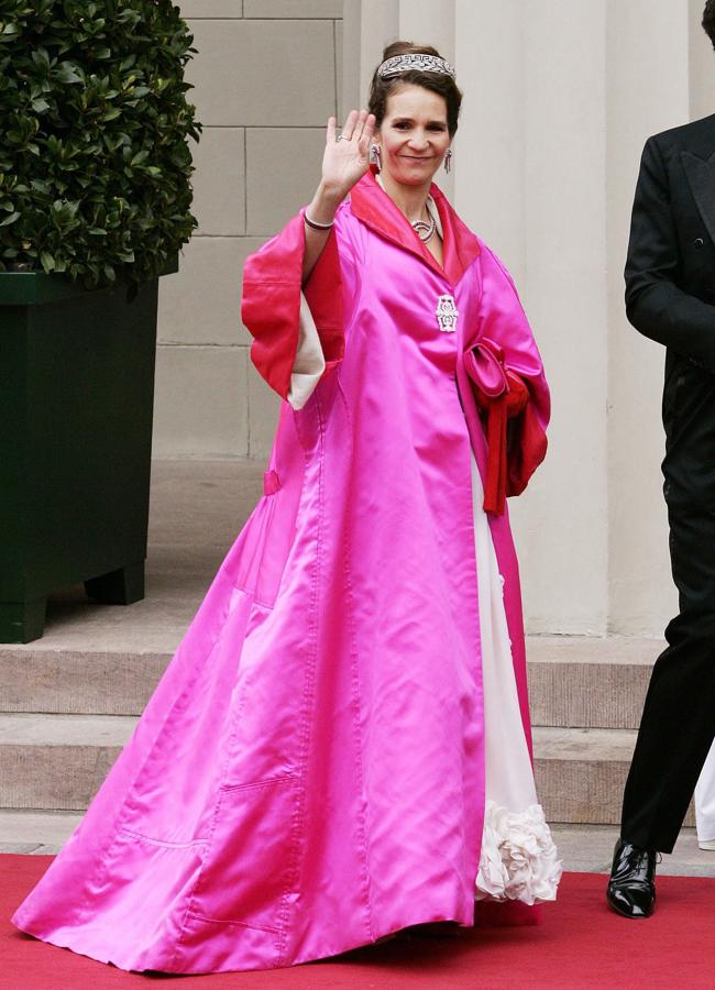 La infanta Elena en la boda de Mary y Federico de Dinamarca (GTRES)