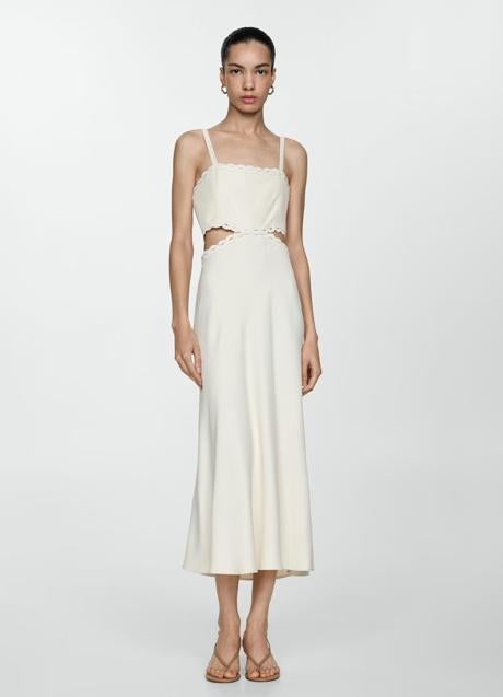 Vestido blanco de Mango (49,99 euros)