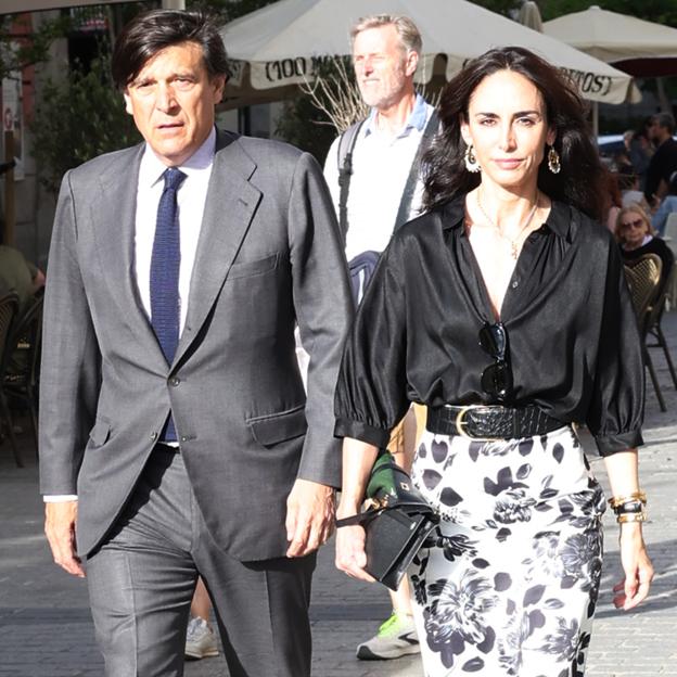 Amparo Corsini junto a su marido, Manuel Falcó. 