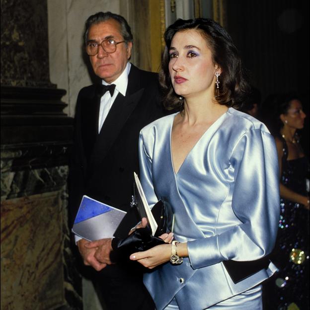 Jean-Marie Rossi y Carmen Martínez-Bordiú, durante su matrimonio. 