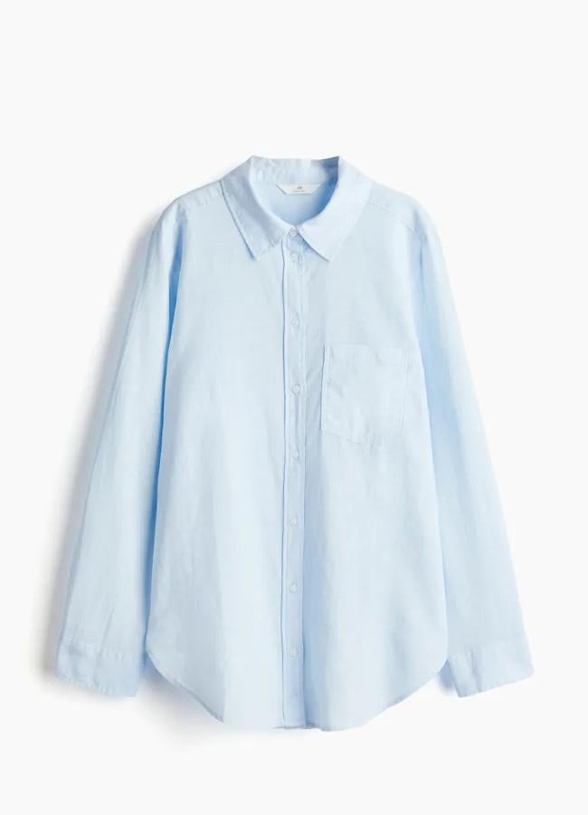 Camisa de lino de H&M, 19,99 euros.