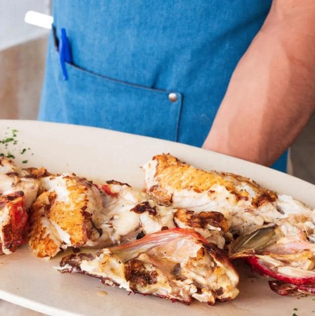 Uno de los pescados a la plancha que podemos disfrutar en el restaurante Cap Roig.