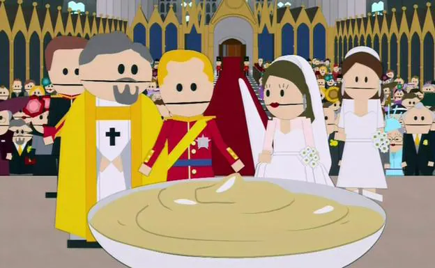 La boda de Kate Middleton y el príncipe Guillermo en un capítulo de South Park. 