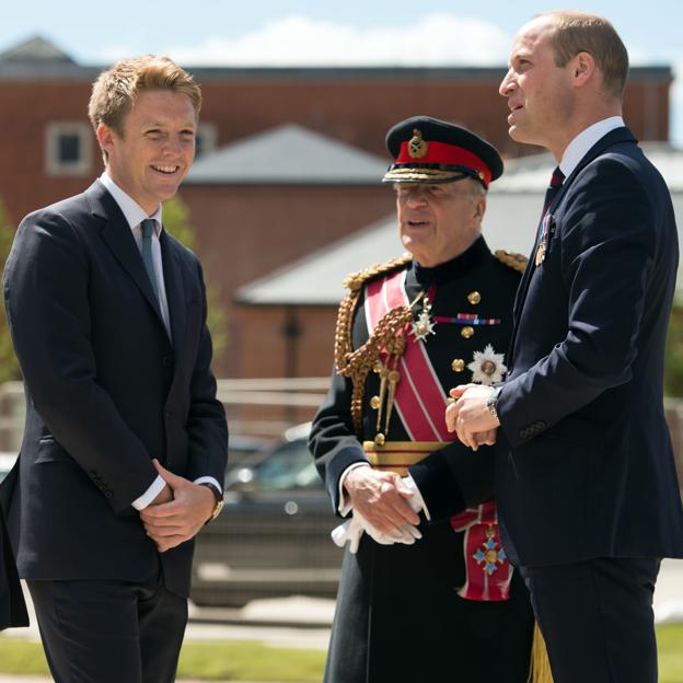 El duque de Westminster junto al príncipe Guillermo. 