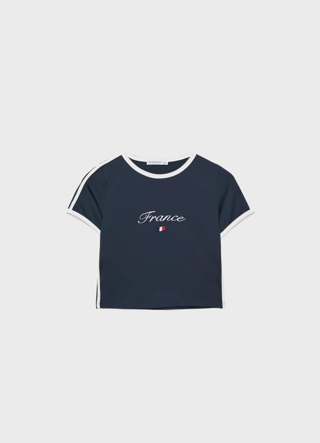 Camiseta France de Stradivarius.