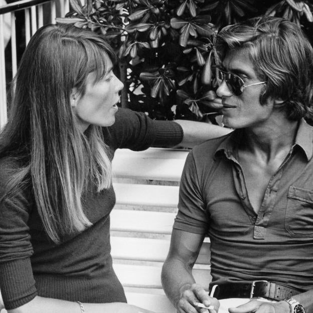 Françoise Hardy junto a Jacques Dutronc en 1968.