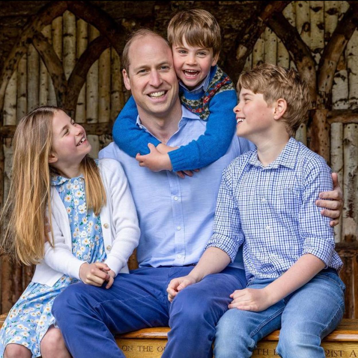 El príncipe Guillermo junto a sus hijos celebrando el Día del Padre. /instagram @princeandprincessofwales