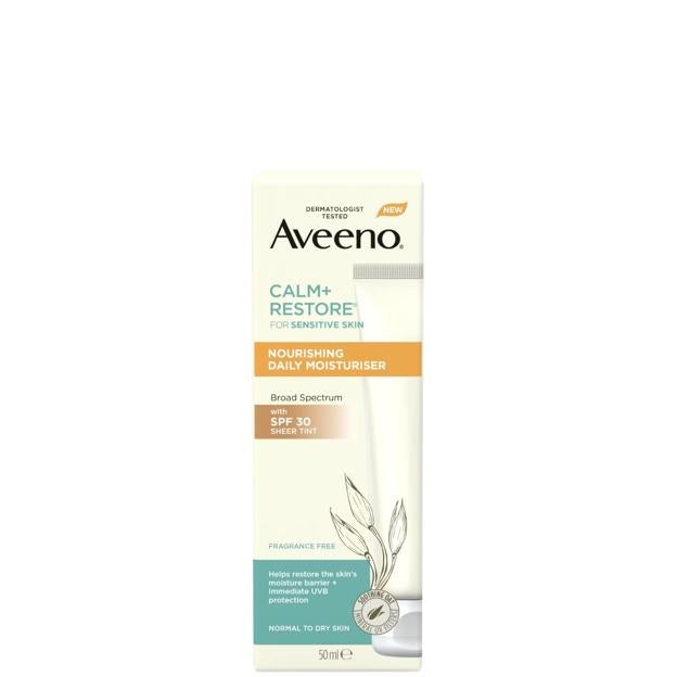 Aveeno Face Calm and Restore Nourishing Daily Moisturiser with SPF.