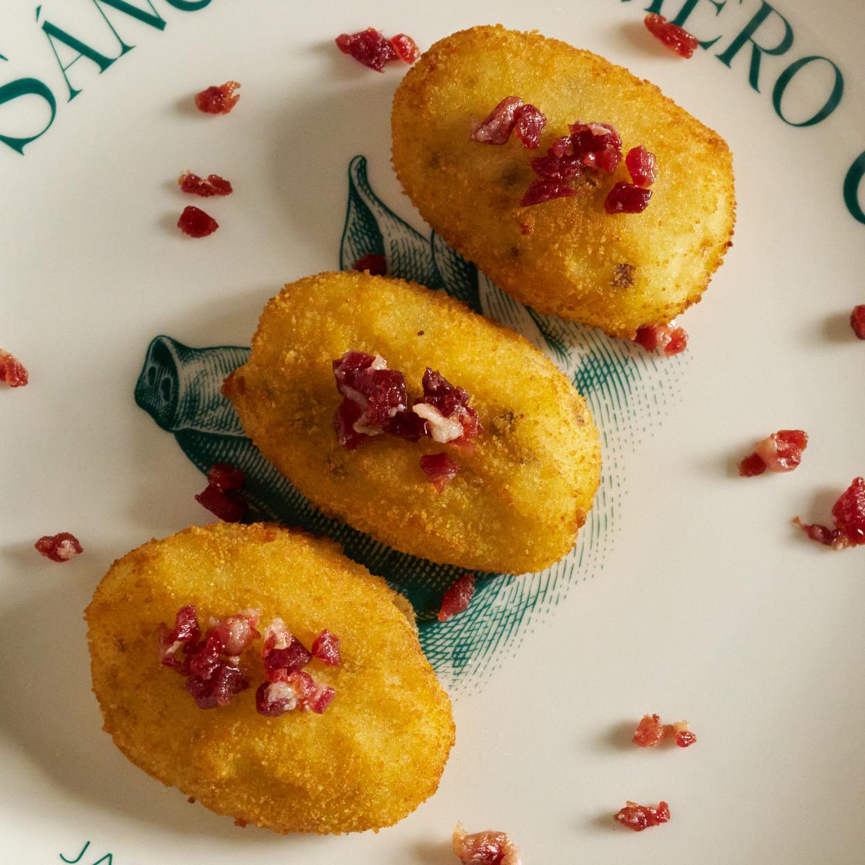 La croqueta de jamón ibérico es la protagonista de una ruta de restaurantes en la que podemos concoer lo mejor del panorama gastronómico madrileño./dr