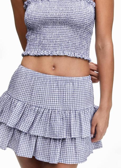 Falda estampada de Pull & Bear (22,99 euros)