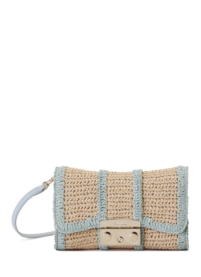 Minibolso de rafia de Furla.