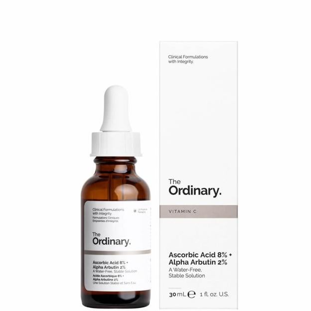 The Ordinary Ascorbic Acid 8% + Alpha Arbutin 2%.