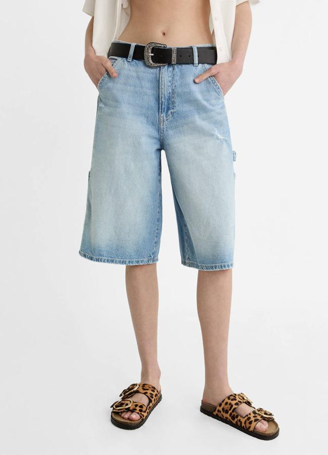 Bermudas vaqueras estilo carpenter