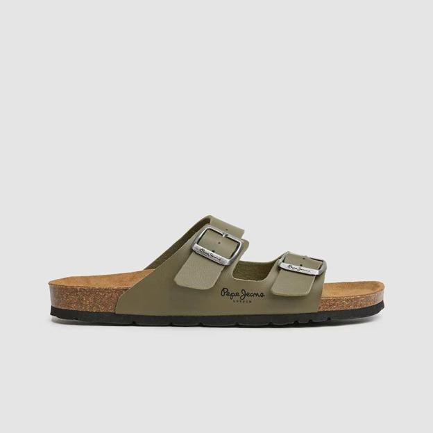 Sandalias planas de mujer con cierre doble hebilla de Pepe Jeans (34,93€)