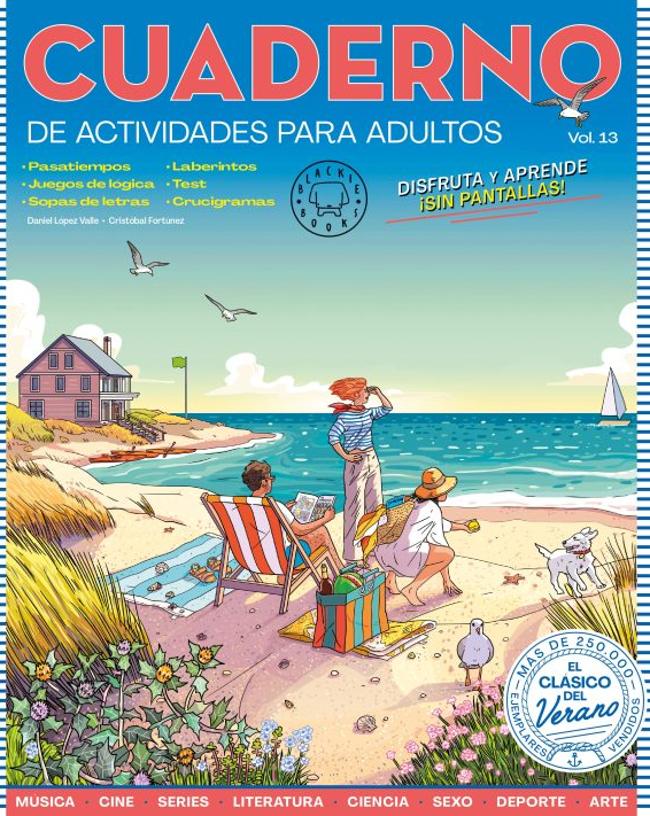 Portada del volumen 13 del cuaderno de Actividades para Adultos de Blackie Books. / DR