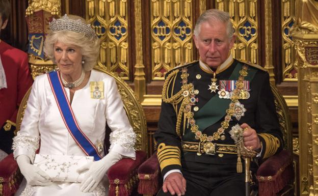 Camilla y Carlos, en la apertura del Parlamento británico.