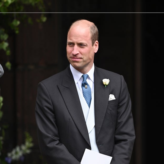 El príncipe Guillermo en la boda de los duques de Westminster. 