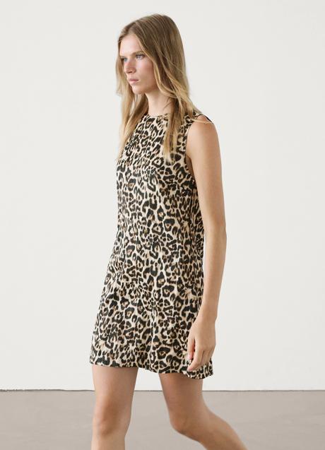 Vestido estampado de Massimo Dutti (69,99 euros)