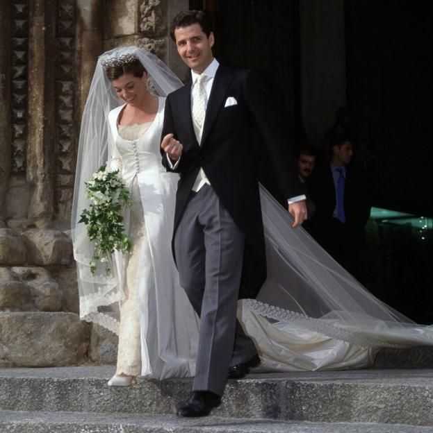 Xandra Falcó y Jaime Carvajal se casaron el 30 de mayo de 1998. 