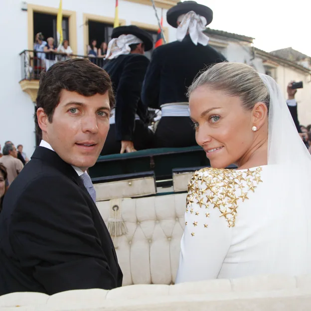 Mercedes, hermana de Borja Bohórquez Domecq, el día de su boda con Bruno Oliver Bultó en 2012.