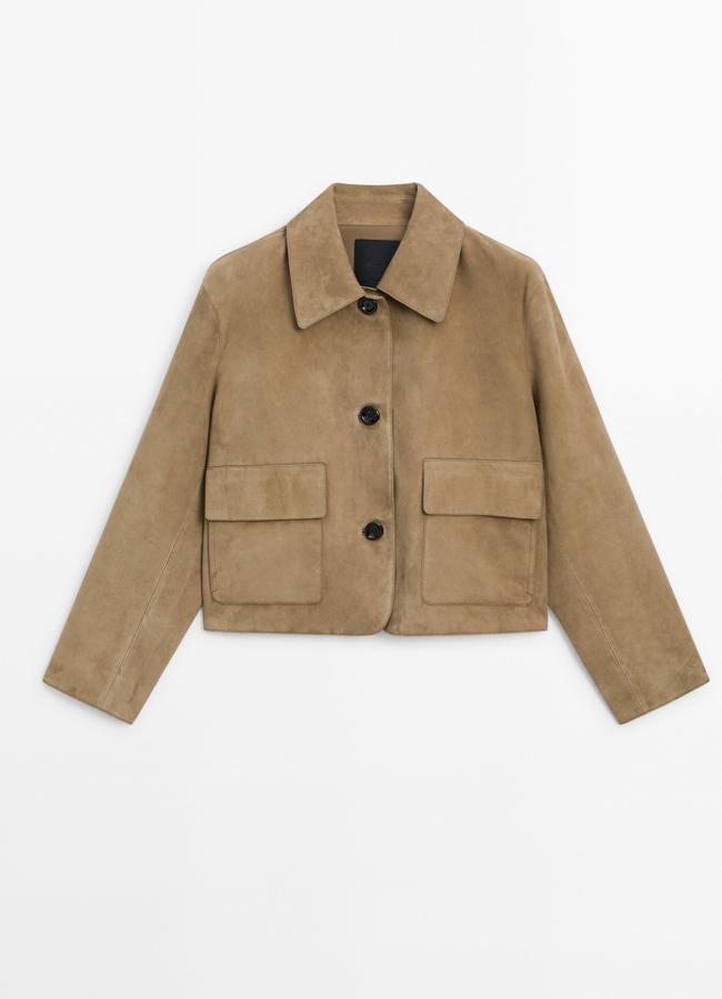 Chaqueta de ante de Massimo Dutti.