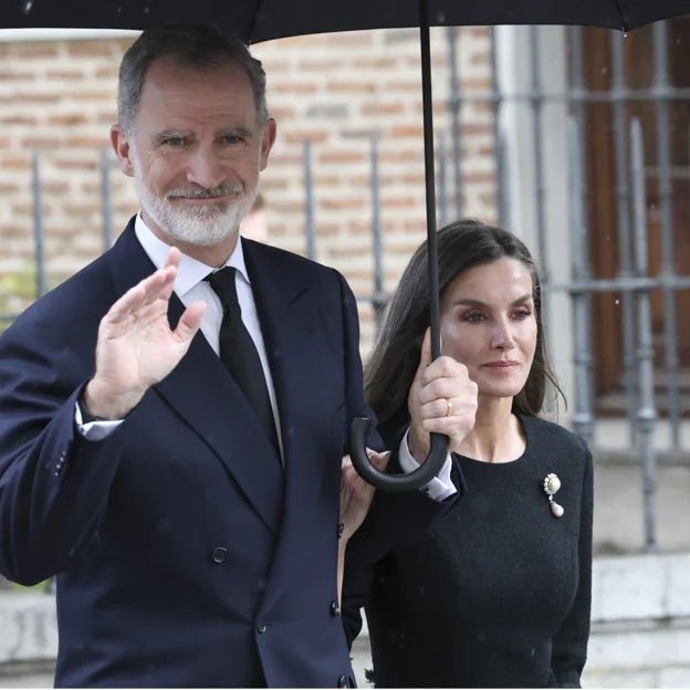 Los reyes en el funeral de Fernando Gómez-Acebo. 