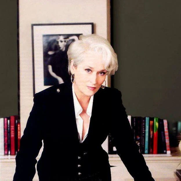 Meryl Streep con corte de pelo bixie