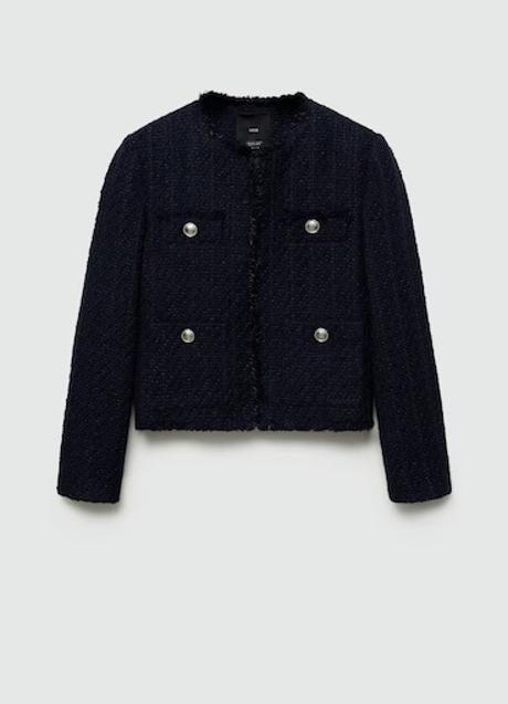 Chaqueta negra de Mango (59,99 euros)