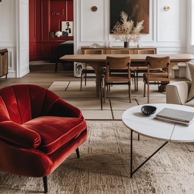 Qué es la teoría del rojo inesperado, la tendencia deco viral con la que tu casa será más bonita con un solo detalle