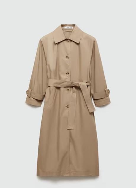 Trench camel de Mango (79,99 euros)