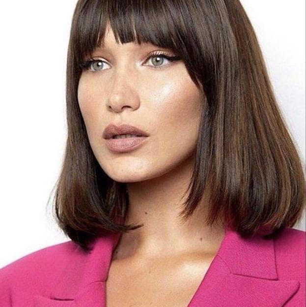 Bella Hadid con power bob largo