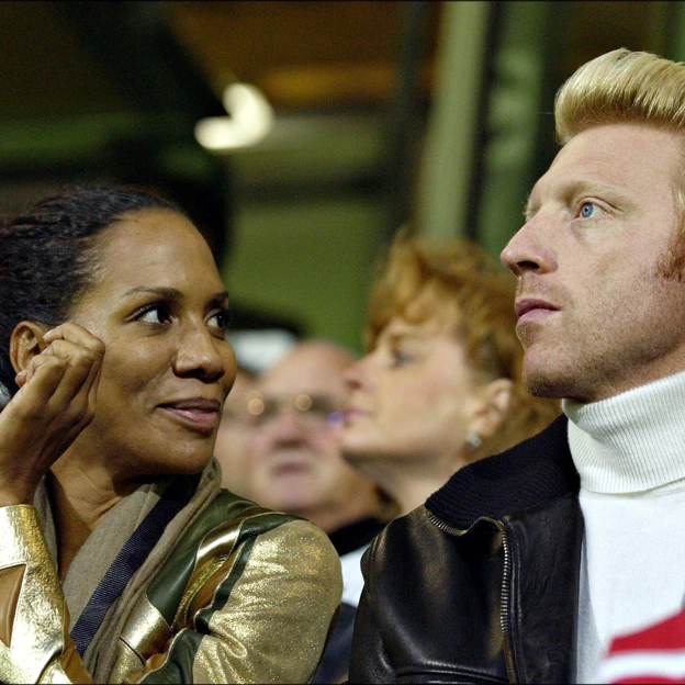 Barbara Feltus y Boris Becker en 2004. 