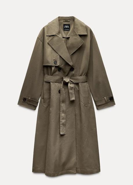 Chaqueta tipo trench de Zara (59,99 euros)