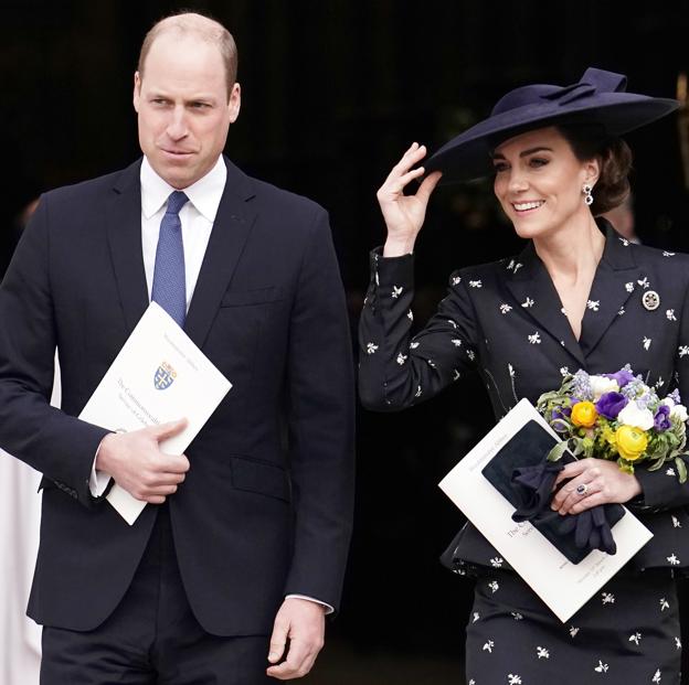 El príncipe Guillermo junto a Kate Middleton. 