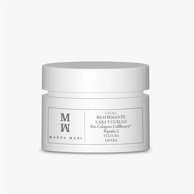 Crema Reafirmante Cara y Cuello Pro Colágeno y Péptido-2 de Marta Masi. Precio: 23,69 euros. 