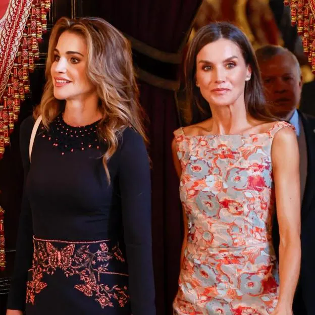 Rania de Jordania y la reina letizia, en su último encuentro. 