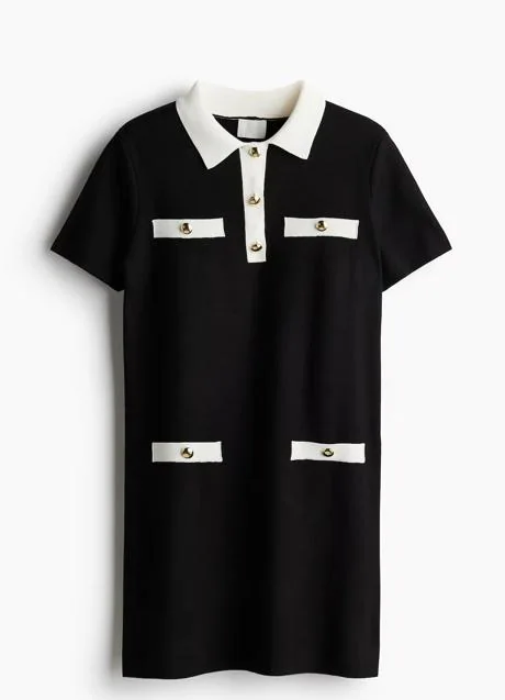 Vestido negro de H&M (39,99 euros)