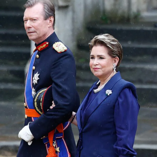 Los grandes duques Enrique y María Teresa de Luxemburgo. 